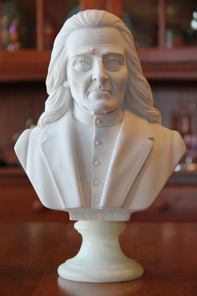 Composer Liszt Franz Bust Sculpture Pianist Portrait Famous Conductors